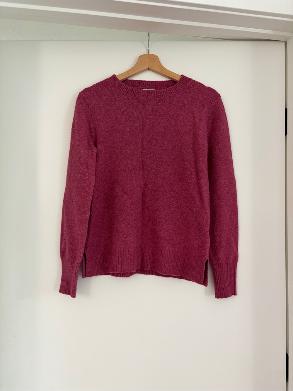 Wool blend Extra-Soft J. Crew Crewneck Sweater in Pink